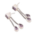 Amethyst dangle earrings, 'Lilac Tale' - Five-Carat Faceted Amethyst Dangle Earrings from India