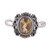 Citrine single stone ring, 'Joyous Memory' - Baroque-Inspired Faceted One-Carat Citrine Single Stone Ring