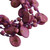 Collar de hilo de pedrería de algodón - Collar De Hilo De Cuentas De Algodón Morado Bohemio Hecho A Mano