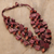 Wood beaded strand necklace, 'Sylvan Shapes' - Bohemian Brown Haldu Wood Beaded Strand Necklace