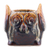 Ceramic flower pot, 'Mystic Owl' - Owl-Shaped Ceramic Flower Pot in Brown Hues