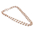 Rose gold-plated link strand necklace, 'Glorious Beans' - High-Polished 22k Rose Gold-Plated Link Strand Necklace