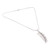 Spinel pendant necklace, 'Sublime Leaf' - Leaf-Themed Silver Pendant Necklace with Spinel Stones