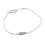 Labradorite pendant bracelet, 'Trendy Shades' - Natural Labradorite Pendant Bracelet in a High Polish Finish