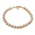 Pulsera estilo tenis bañada en oro - Pulsera Estilo Tenis Con Circonitas Cúbicas Bañadas En Oro De 12 Quilates