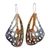 Vitreous enamel and copper dangle earrings, 'Vibrant Wings' - Vitreous Enamel on Copper Butterfly Wings Dangle Earrings