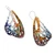 Vitreous enamel and copper dangle earrings, 'Vibrant Wings' - Vitreous Enamel on Copper Butterfly Wings Dangle Earrings