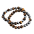 Tiger's eye and hematite stretch beaded bracelets, 'Twin Energy' (pair) - Pair of Handmade Tiger's Eye and Hematite Stretch Bracelets