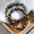 Tiger's eye and hematite stretch beaded bracelets, 'Twin Energy' (pair) - Pair of Handmade Tiger's Eye and Hematite Stretch Bracelets