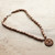 Collar colgante con cuentas de madera - Collar Colgante Tradicional De Madera De Tulsi Jagannatha Con Cuentas