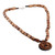 Collar colgante con cuentas de madera - Collar Colgante Tradicional De Madera De Tulsi Jagannatha Con Cuentas