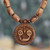 Collar colgante con cuentas de madera - Collar Colgante Tradicional De Madera De Tulsi Jagannatha Con Cuentas