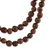 Wood beaded necklace, 'Memories of Siddhartha' - Handmade Bodhi Fig Wood and Resin Beaded Necklace from India