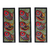 Madhubani paintings, 'Fish Unison' (set of 3) - Set of 3 Colorful Fish Madhubani Paintings Handmade in India