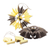 Paper ornaments, 'Solar Blossoms' (set of 4) - Classic Set of 4 Glittering Black and Yellow Paper Ornaments