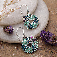 Amethyst dangle earrings, Wise Sylvan