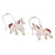 Sterling silver dangle earrings, 'Unicorn Spell' - Fantasy-Themed Enamel Sterling Silver Unicorn Dangle Earring