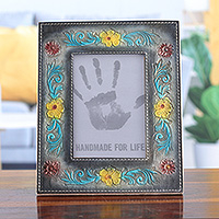 Leather photo frame, Dream of Spring (4x6)