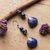 Lapis lazuli dangle earrings, 'Blue Liaison' - Sterling Silver and Lapis Lazuli Dangle Earrings from India