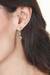 Pendientes colgantes de peridoto - Pendientes naturales de 1 quilates peridot colgados con acentos clásicos