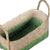 Natural fiber baskets, 'Green Call' (set of 2) - Handwoven Set of 2 Green and Beige Sabai Grass Fiber Baskets