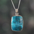 Shattuckite pendant necklace, 'True Waters' - Natural Shattuckite Pendant Necklace in a High Polish Finish