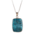 Shattuckite pendant necklace, 'True Waters' - Natural Shattuckite Pendant Necklace in a High Polish Finish