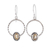 Citrine dangle earrings, 'Cycles of Radiance' - Silver Dangle Earrings with Two-Carat Oval Citrine Gemstones