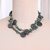 Wood beaded long strand necklace, 'Precious Harmony' - Painted Green Black-Hued Wood Beaded Long Strand Necklace
