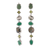 Multi-gemstone dangle earrings, 'Enchanted Green' - 25-Carat Green Multi-Gemstone Dangle Earrings from India