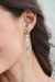 Multi-gemstone dangle earrings, 'Enchanted Green' - 25-Carat Green Multi-Gemstone Dangle Earrings from India