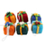 Wool felt ornaments, 'Festive Gifts' (set of 6) - Christmas-Themed Gift-Shaped 6-Piece Wool Felt Ornament Set