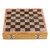 Soapstone and wood chess set, 'Royal Epic' - Artisan-Made Soapstone and Kadam Wood Chess Set from India