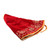 Embroidered Christmas tree skirt, 'Holiday Rose' - Red Faux Velvet Christmas Tree Skirt with Rose Embroidery