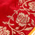 Embroidered Christmas tree skirt, 'Holiday Rose' - Red Faux Velvet Christmas Tree Skirt with Rose Embroidery