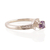 Amethyst solitaire ring, 'Immortal Wisdom' - High-Polished Amethyst and Cubic Zirconia Solitaire Ring