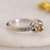 Citrine solitaire ring, 'Immortal Joy' - Sterling Silver Solitaire Ring with Faceted Citrine Jewel