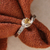 Citrine solitaire ring, 'Immortal Joy' - Sterling Silver Solitaire Ring with Faceted Citrine Jewel