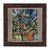 Vitreous enamel on copper wall art, 'Cosmic Resonance' - Abstract Cosmic-Themed Vitreous Enamel on Copper Wall Art