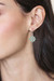 Onyx dangle earrings, 'Lake Bloom' - Floral High-Polished Faceted Green Onyx Dangle Earrings