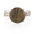 Labradorite solitaire ring, 'Soiree Dazzle' - Natural 6-Carat Round Labradorite Solitaire Ring from India