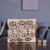 Embroidered cotton cosmetic bag, 'Beaded Gaze' - Beaded Embroidered Cotton Cosmetic Bag in Ivory and Blue