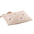 Embroidered cotton cosmetic bag, 'Tranquil Spring' - Floral Beige and Ivory Embroidered 100% Cotton Cosmetic Bag