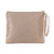 Embroidered cotton cosmetic bag, 'Tranquil Spring' - Floral Beige and Ivory Embroidered 100% Cotton Cosmetic Bag