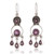 Amethyst chandelier earrings, 'Timeless Purple' - 7-Carat Faceted Amethyst Chandelier Earrings Made in India