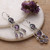 Amethyst chandelier earrings, 'Timeless Purple' - 7-Carat Faceted Amethyst Chandelier Earrings Made in India