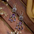 Amethyst chandelier earrings, 'Timeless Purple' - 7-Carat Faceted Amethyst Chandelier Earrings Made in India