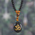 Collar colgante con cuentas de Onyx y Tiger con cuentas - Collar con cuentas de Onyx y Tiger de Tiger inspirado en OM