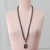 Collar colgante con cuentas de Onyx y Tiger con cuentas - Collar con cuentas de Onyx y Tiger de Tiger inspirado en OM
