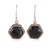 Onyx dangle earrings, 'Mystical Harmony' - Artisan-Made Checkerboard-Cut 6-Carat Onyx Dangle Earrings
